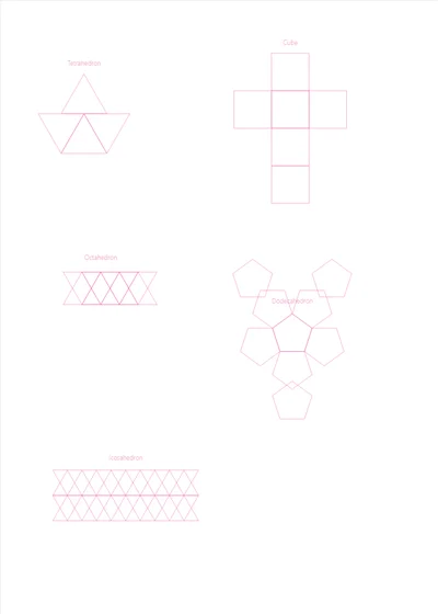 Platonic Solids Templates